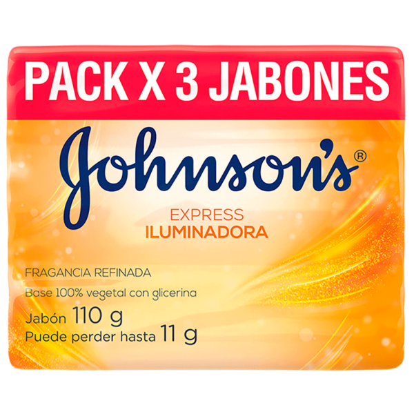 JABON JJ EXPRESS ILUMINADORA BARRAx110GRx3