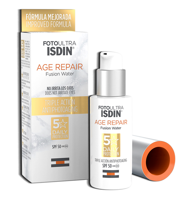 PROT-SOLAR ISDIN AGE REPAIR FUSION WATER FPS50x50ML