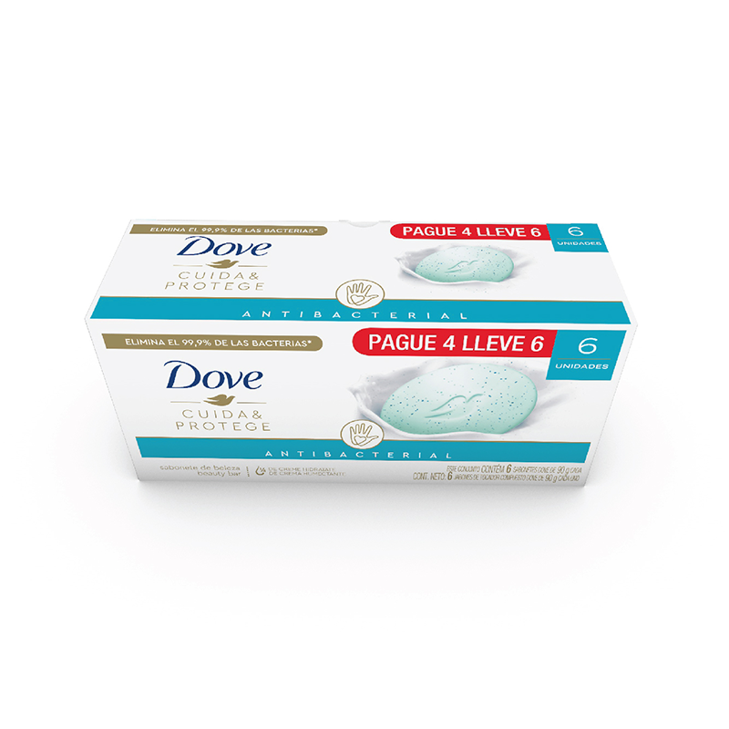 JABON DOVE ANTIB CUIDA&PROTEGE BARRAx90GR P4LL6