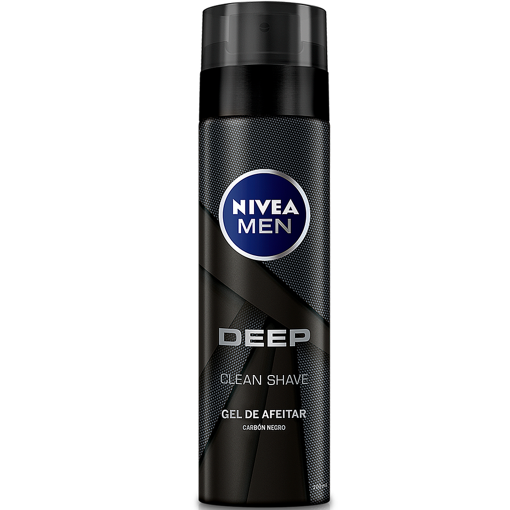 GEL AFEIT NIVEA MEN DEEP CAR-NEGx200ML