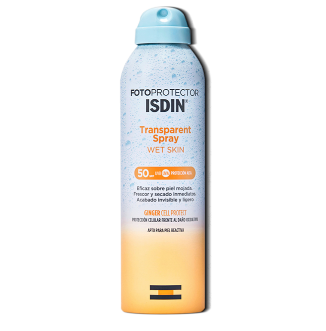 PROT-SOLAR ISDIN TRANSP WET SKIN SPF50 SPRAYx250ML