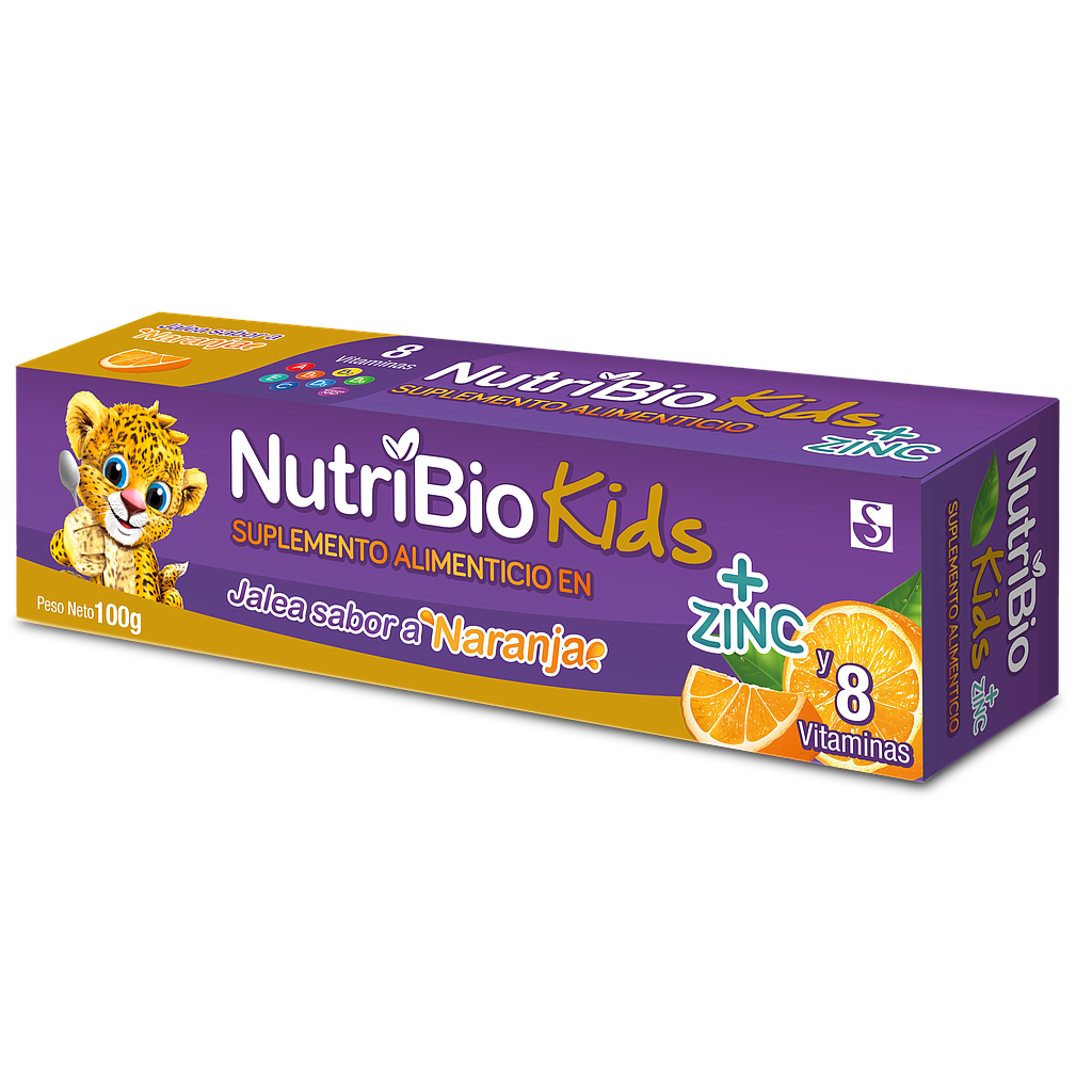 NUTRIBIO KIDS C-ZINC NARANJA JALEAx100GR 