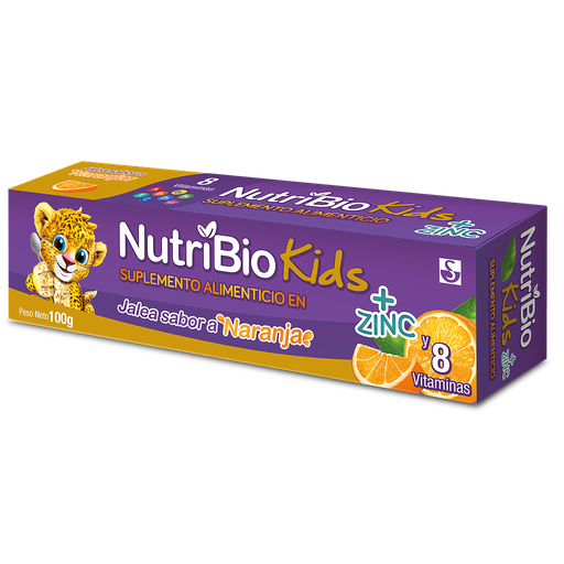 NUTRIBIO KIDS C-ZINC NARANJA JALEAx100GR 