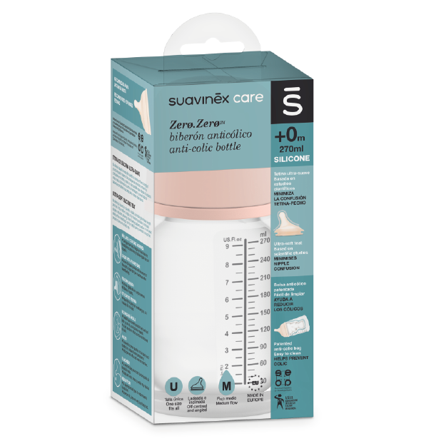 BIBERON SUAVINEX ZERO.ZERO +0M Sx270ML
