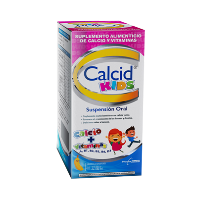 CALCID KIDS BANANO SUS-ORALx180ML