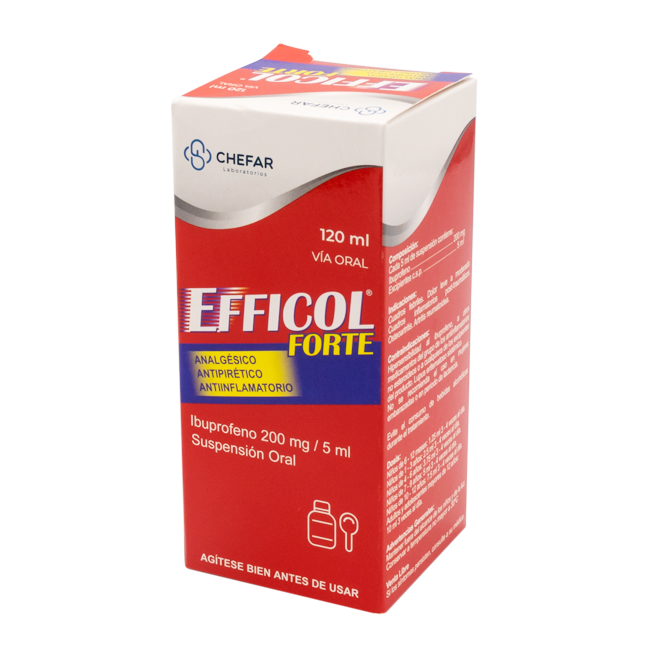 EFFICOL FORTE SUS-ORALx200MG/5MLx120ML