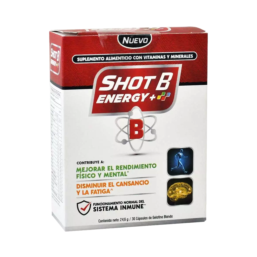 SHOT B ENERGY+ CAP-BLANx24.6GRx30