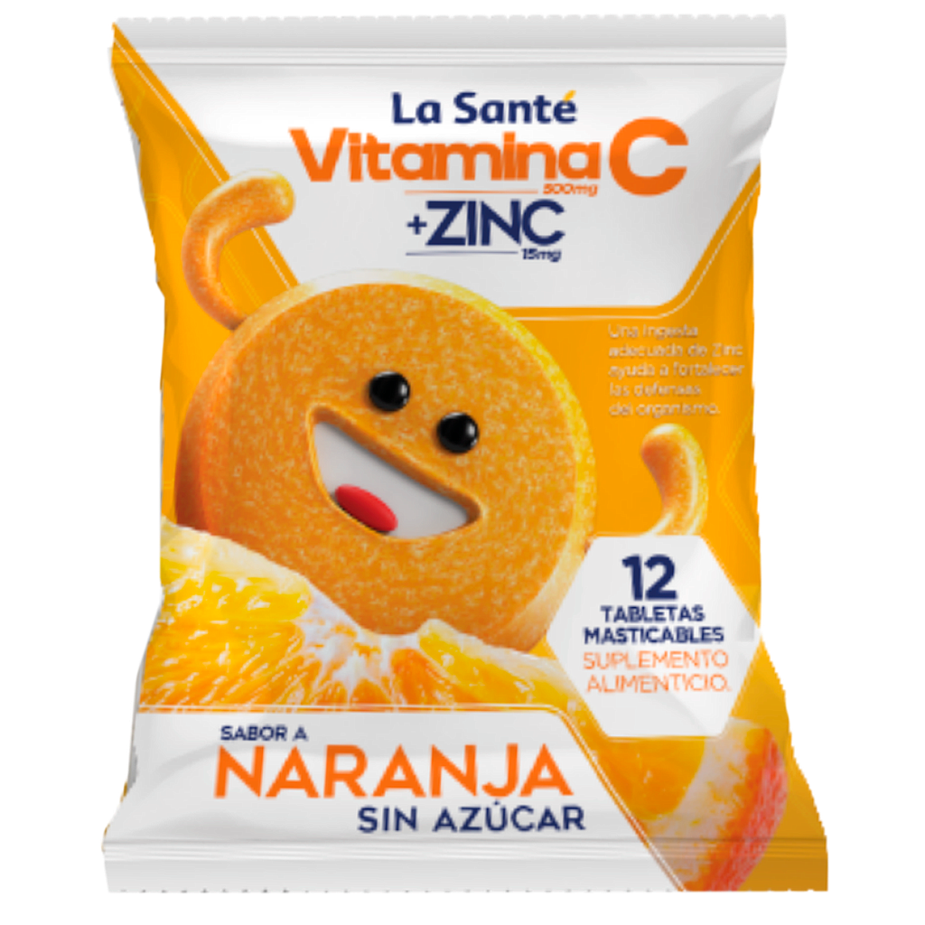 VITAMINA C+ZINC NARAN TAB-MASTx500/15MGx12(12) LSTE