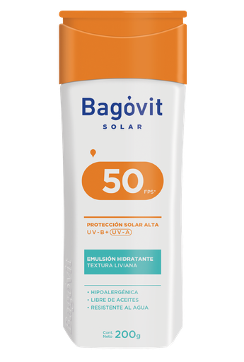 PROTECTOR SOLAR BAGOVIT SOLAR FPS50 200ML