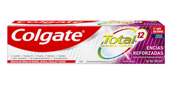 PASTA COLGATE TOTAL12 ENCIAS REFORZADASx150ML