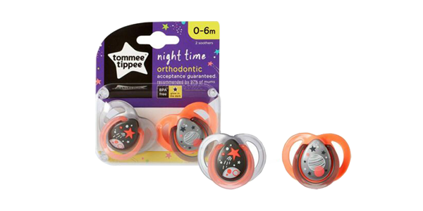 ENTRETENEDOR TOMMEE TIPPEE NIGTH TIME 0-6Mx2