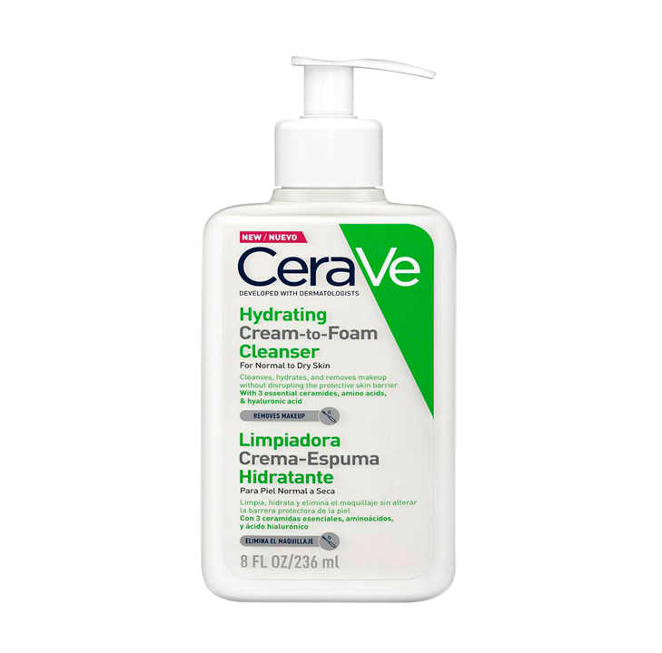 LIMPIADOR HIDRATANTE CERAVE CREMA-ESPUMAx236ML