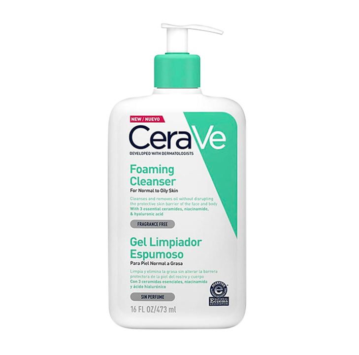 GEL LIMPIADOR ESPUMOSO CERAVE P-NORMAL-GRASAx473ML