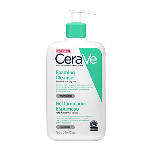 GEL LIMPIADOR ESPUMOSO CERAVE P-NORMAL-GRASAx473ML