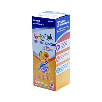 FORTZINK ULTRA COMPERIMIDOS EFERVECENTES TUBOx10