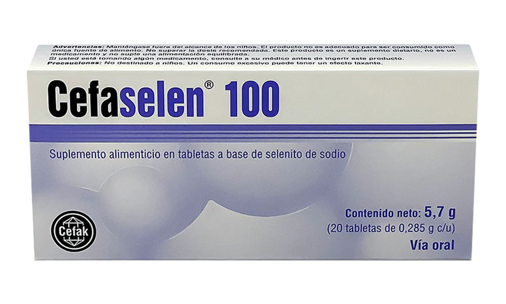 CEFASELEN TABx100MCGx20