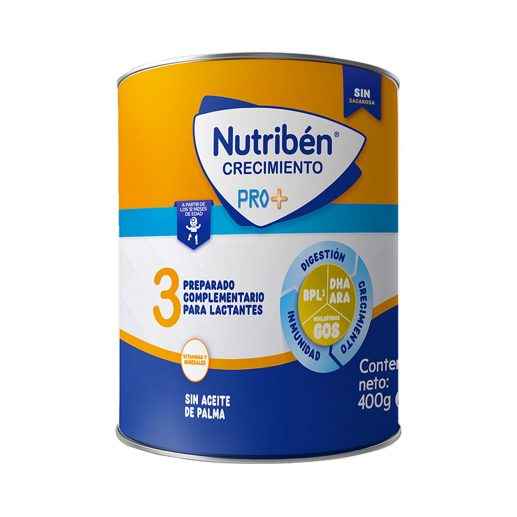 LECHE NUTRIBEN CRECIMIENTO PRO+ ET-3 LATAx400GR