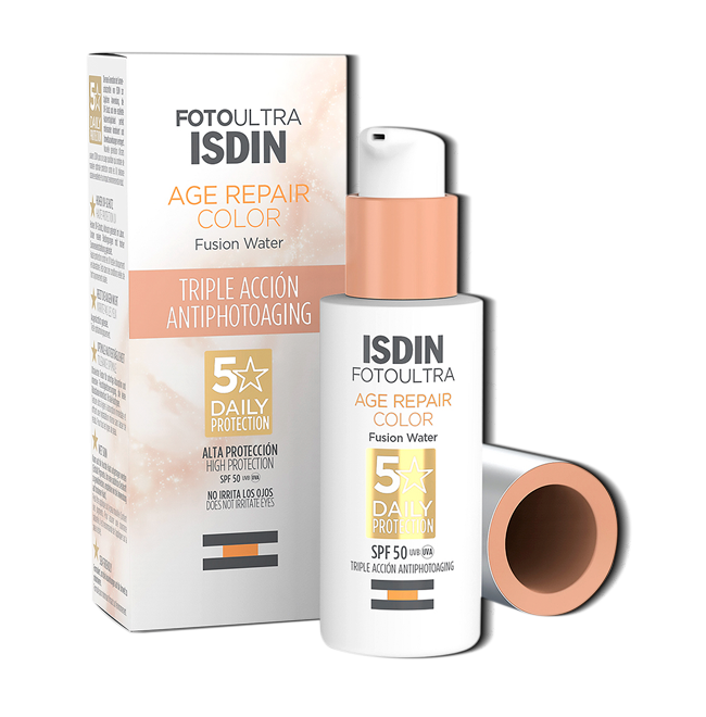 PROT-SOLAR ISDIN AGE REPAIR FUSION WATER COLOR FPS50x50ML