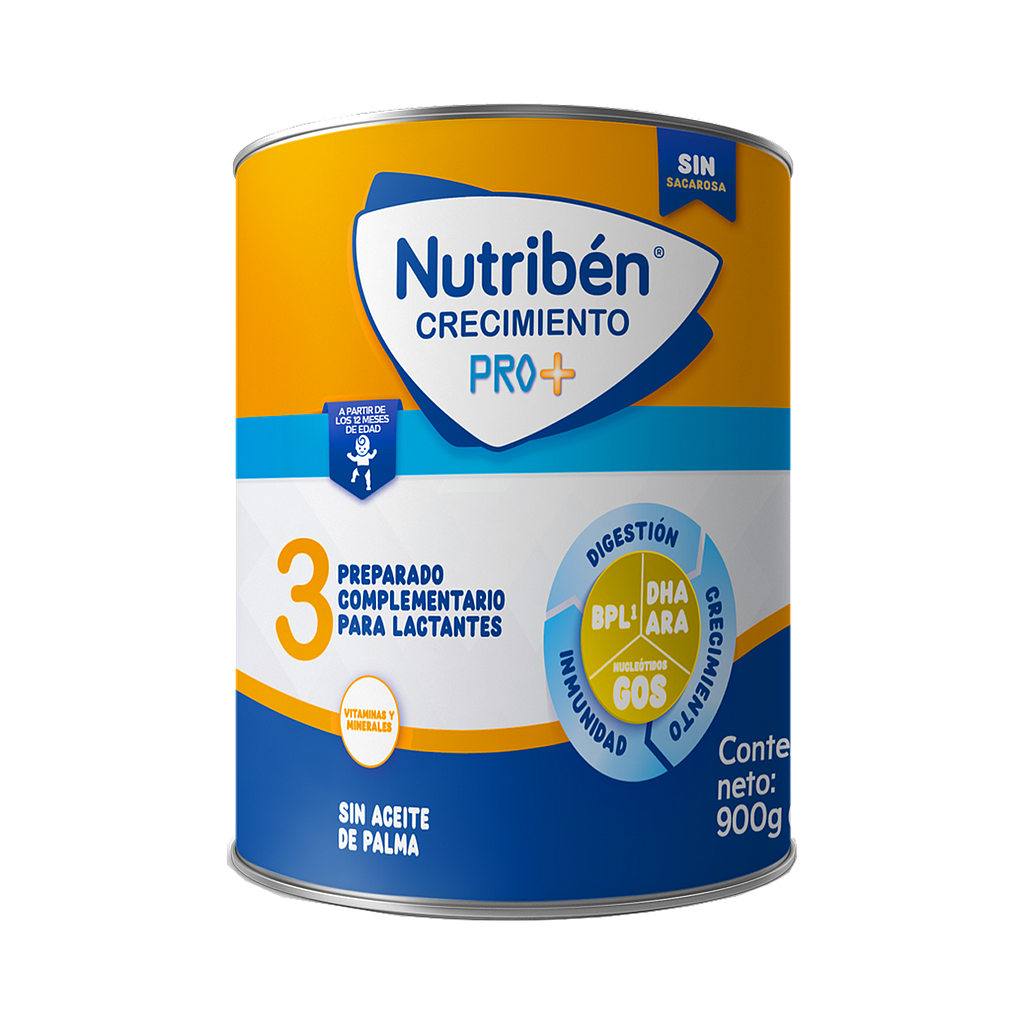 LECHE NUTRIBEN CRECIMIENTO PRO+ ET-3 LATAx900GR