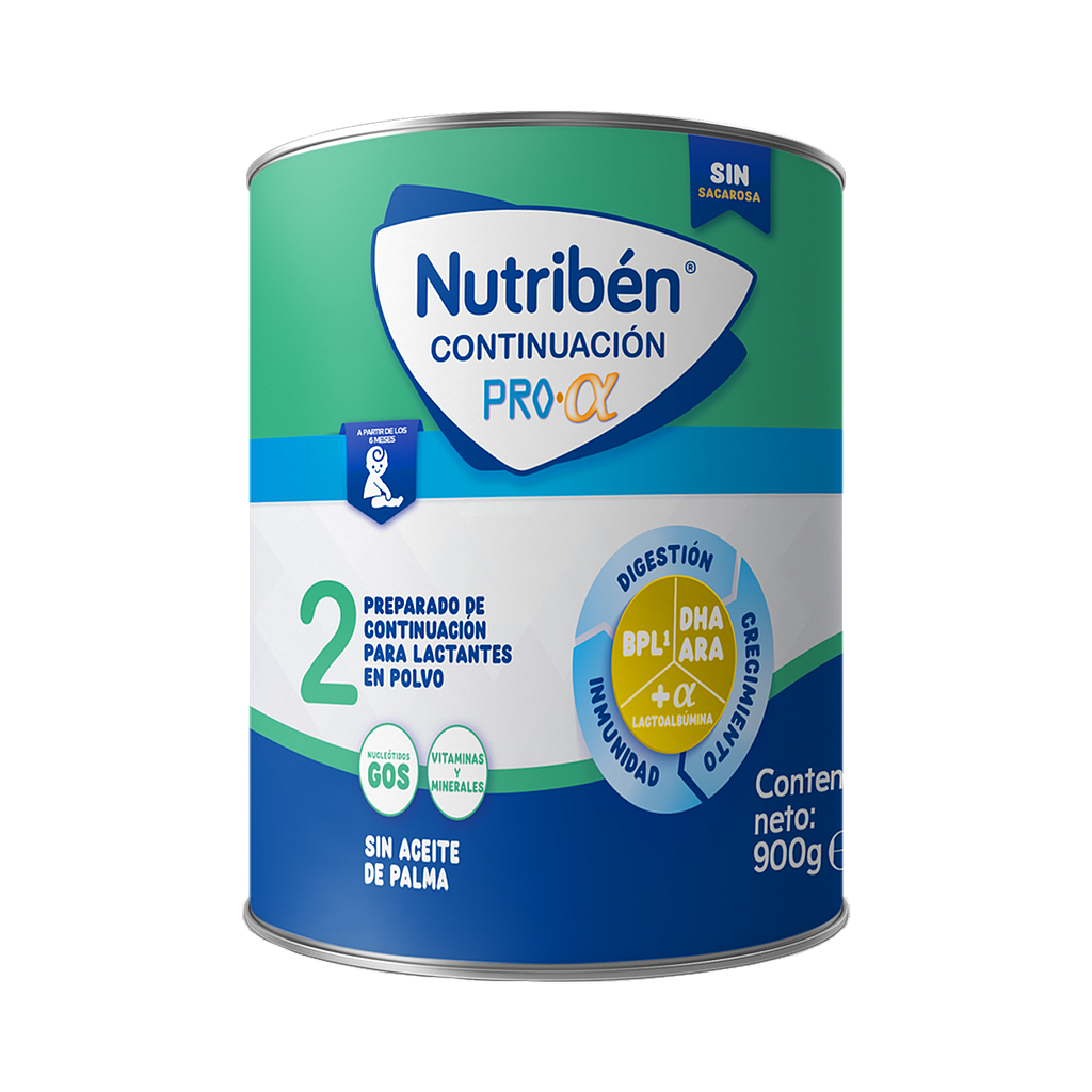 LECHE NUTRIBEN CONTINUACION PROALFA ET-2 LATAx900GR