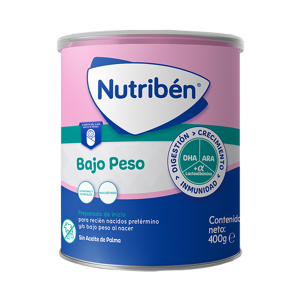 LECHE NUTRIBEN BAJO PESO LATAx400GR