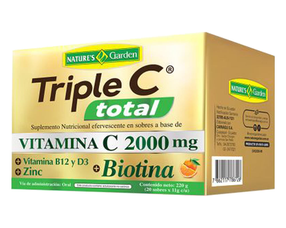 TRIPLE C TOTAL POL-EFE-SOL-ORALx2000MGx11GRx20