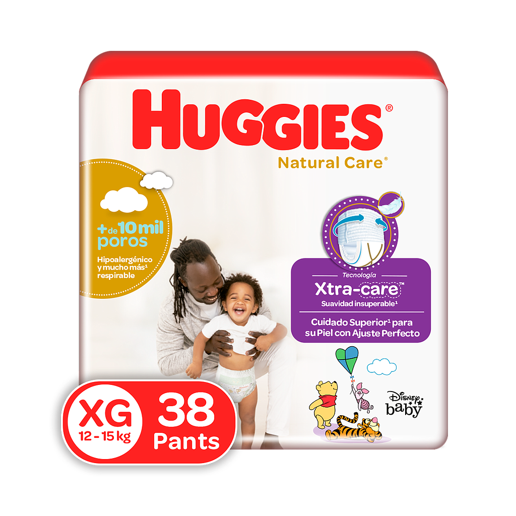 PAÑAL HUGGIES NAT-CARE PANTS E4/XGx38