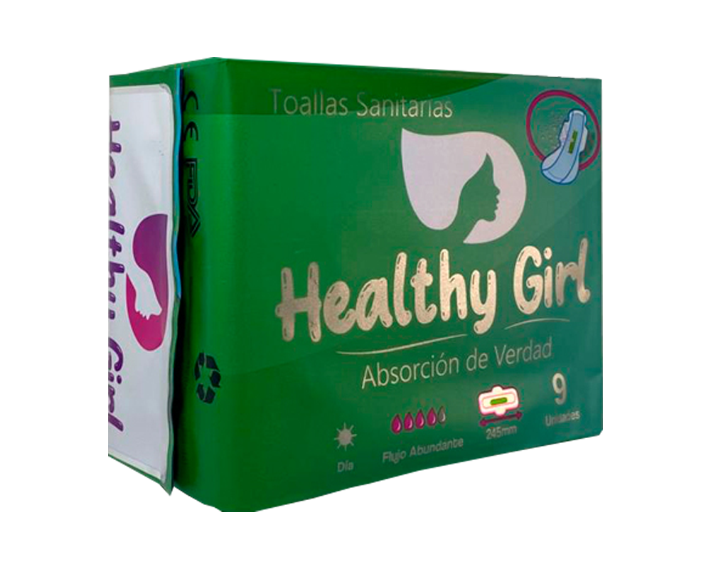 TOALLA HIG HEALTHY GIRL DIA C-ALASx9