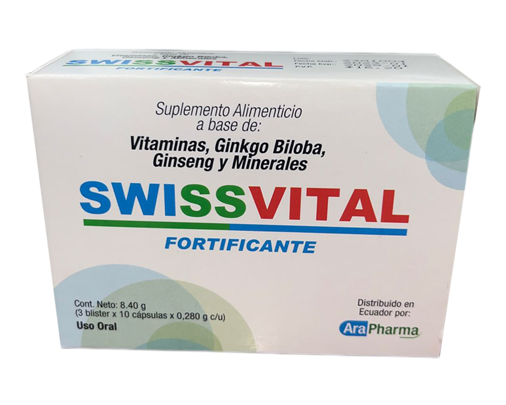 SWISSVITAL FORTIFICANTE CAPx280MGx30