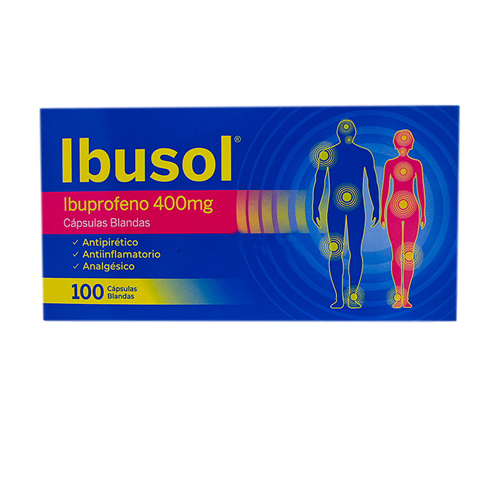 IBUSOL CAP-BLANx400MGx100