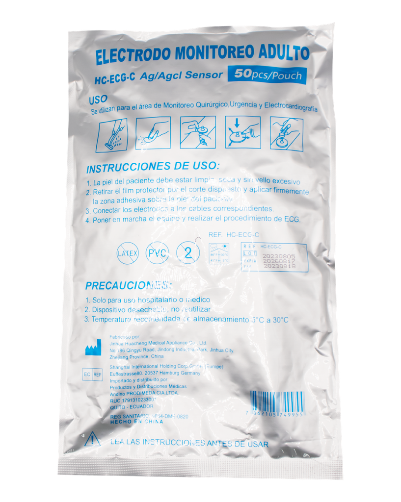 ELECTRODO ADULTO REF: HS04x50PCS