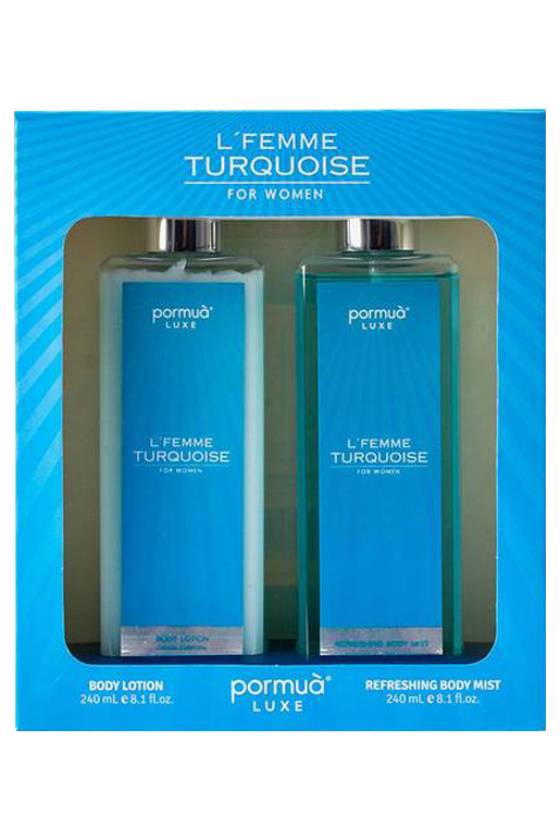 SET LFEMME TURQ 2PCS LOCION+REFRESH BODY