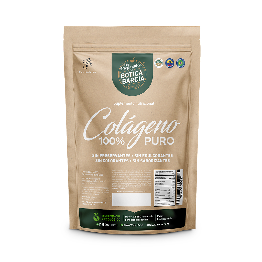 BARCIA COLAGENO 100% PURO DOYPACKx200GR