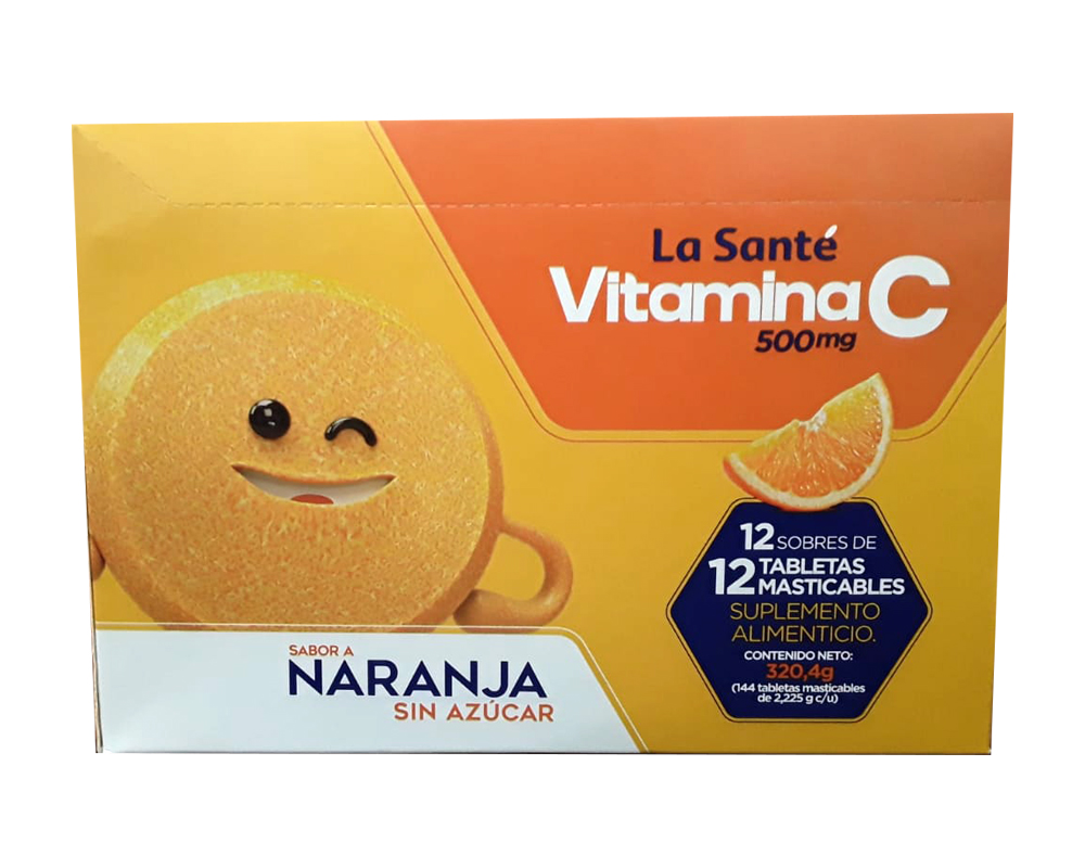 VITAMINA C NAR S-AZU TAB-MASTx500MGx12(12)