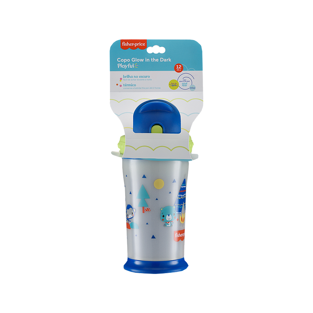 VASO FISHER PRICE PLAYFUL GLOW  (12M+)x240ML