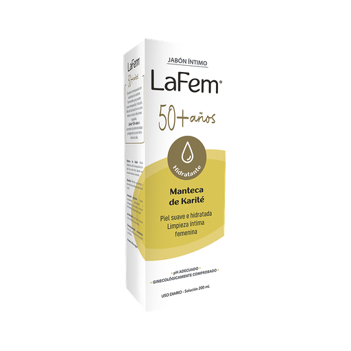 JABON INTIMO LAFEM 50+ AÑOS MANTECA DE KARITÉ 200ML 