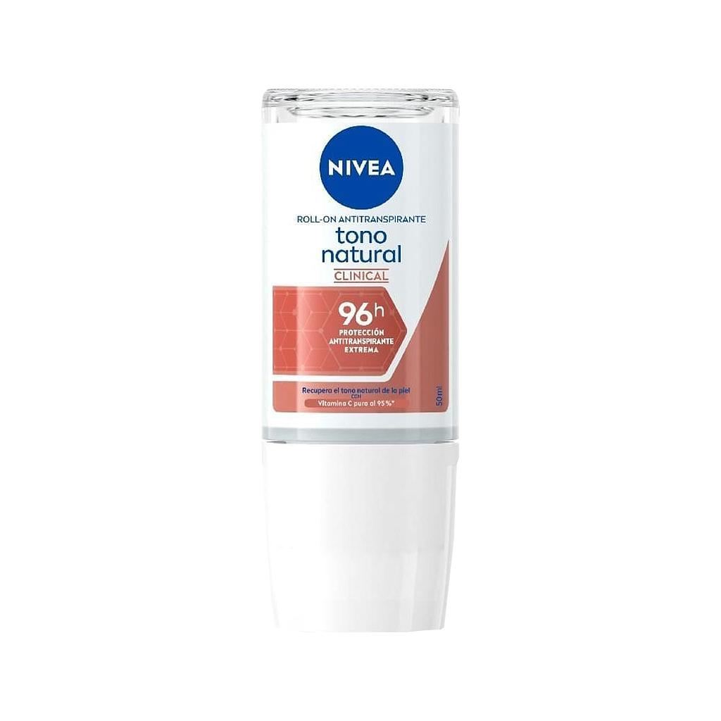 DESOD NIVEA TONO NATURAL CLINICAL ROLLx50ML