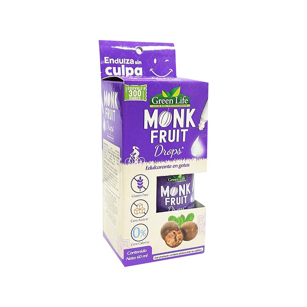 ENDULZ MONK FRUIT DROPS GREEN LIFE GOTx60ML