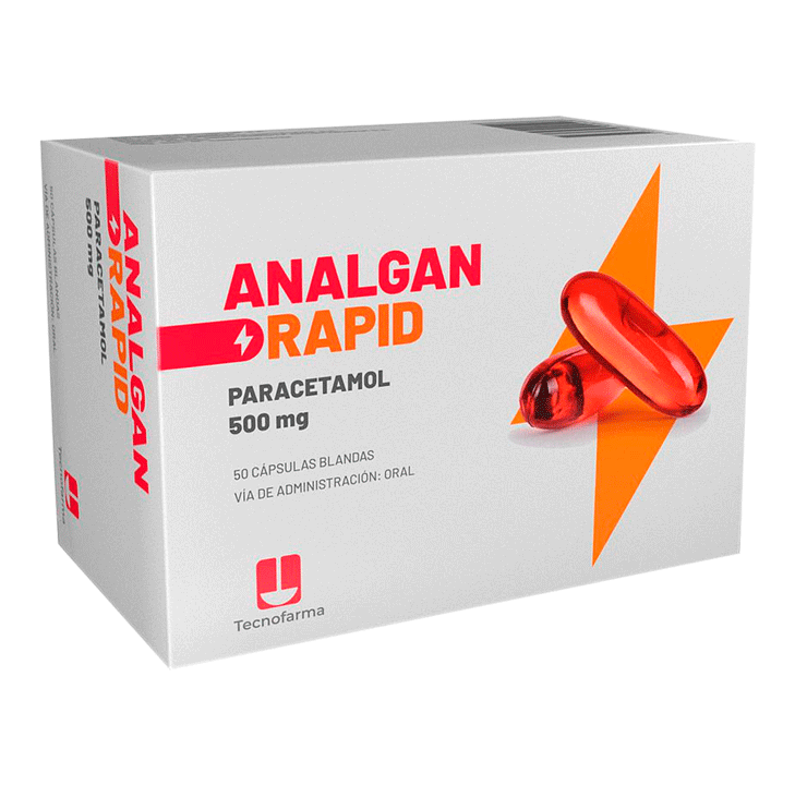 ANALGAN RAPID CAP-BLANx500MGx50