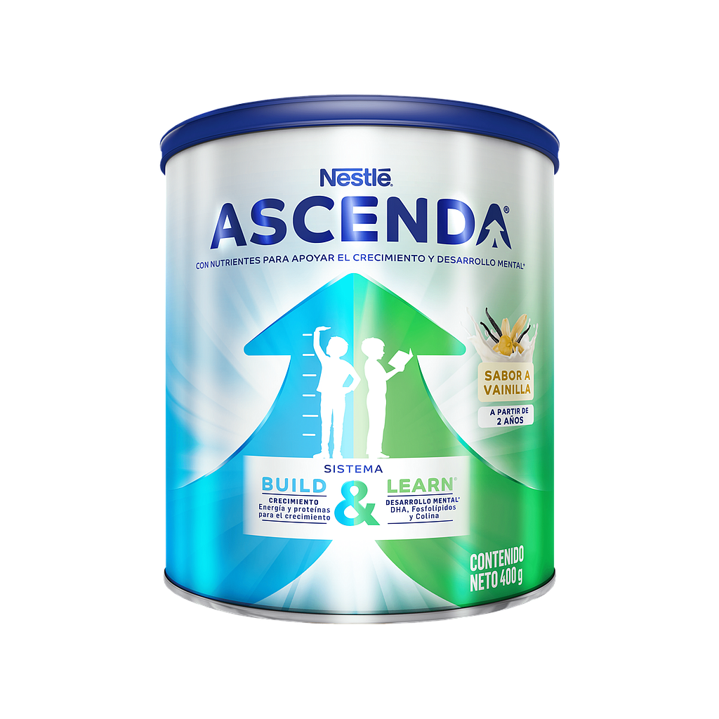 ASCENDA SABOR VAINILLA LATA 400GR 