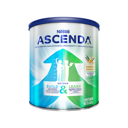 ASCENDA SABOR VAINILLA LATA 400GR 