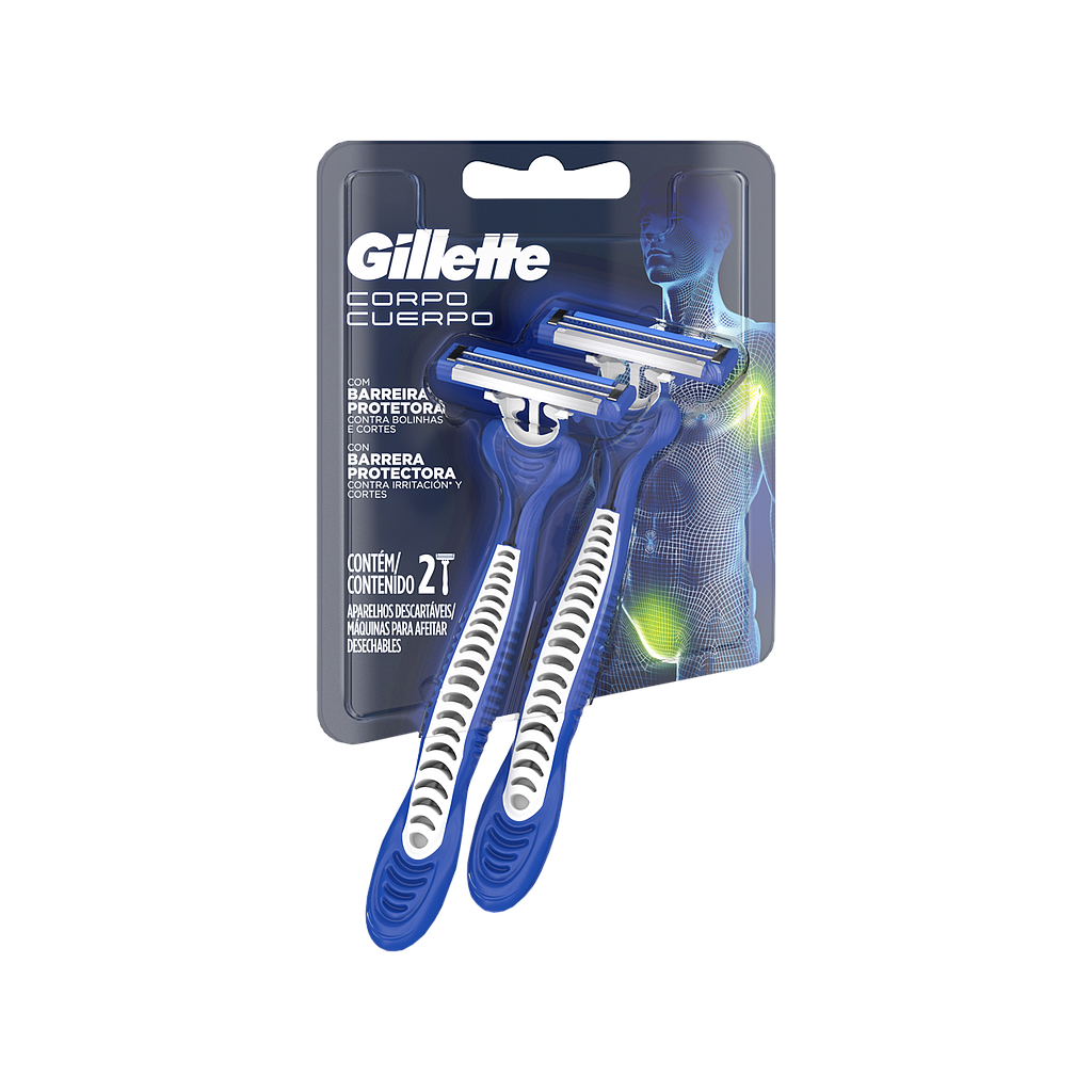 AFEIT GILLETTE PRESTOB CUERPO B-PROTECTORA BLISTx2