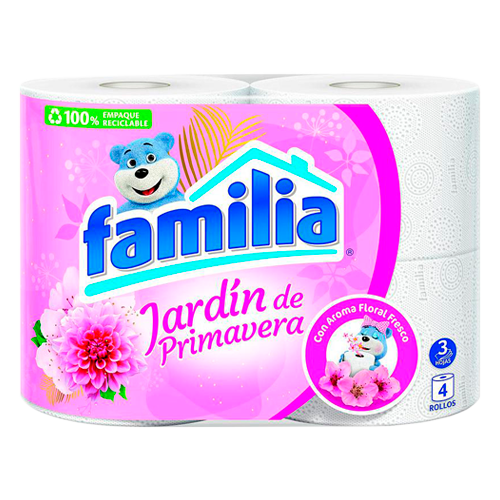 PAPEL HIG FAMILIA JARDIN D-PRIMAVERA ROLLOx4