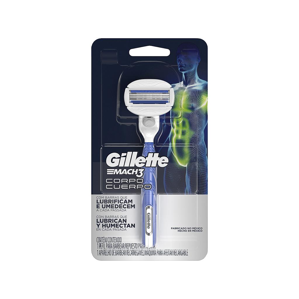 AFEIT GILLETTE MACH3 LUBRICA HUMEC- REFIL+REPUESx1
