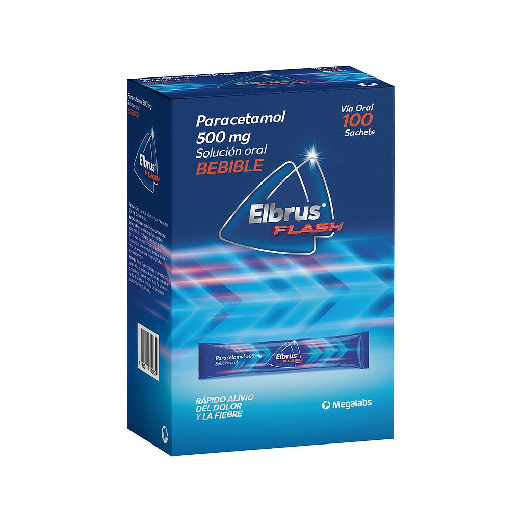 ELBRUS FLASH BEBIBLE SOL-ORALx500MG/10MLx100