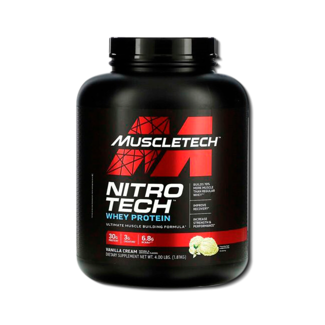 PROTEINA SUERO NITRO TECH WHEY PROTEIN VAIN TARROx4LB