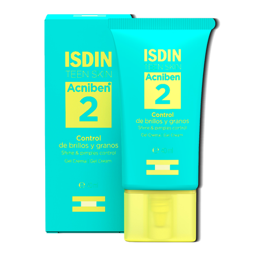 GEL CREMA ISDIN ACNIBEN 2 CONTROL DE BRILLOS Y GRANOS 40ML