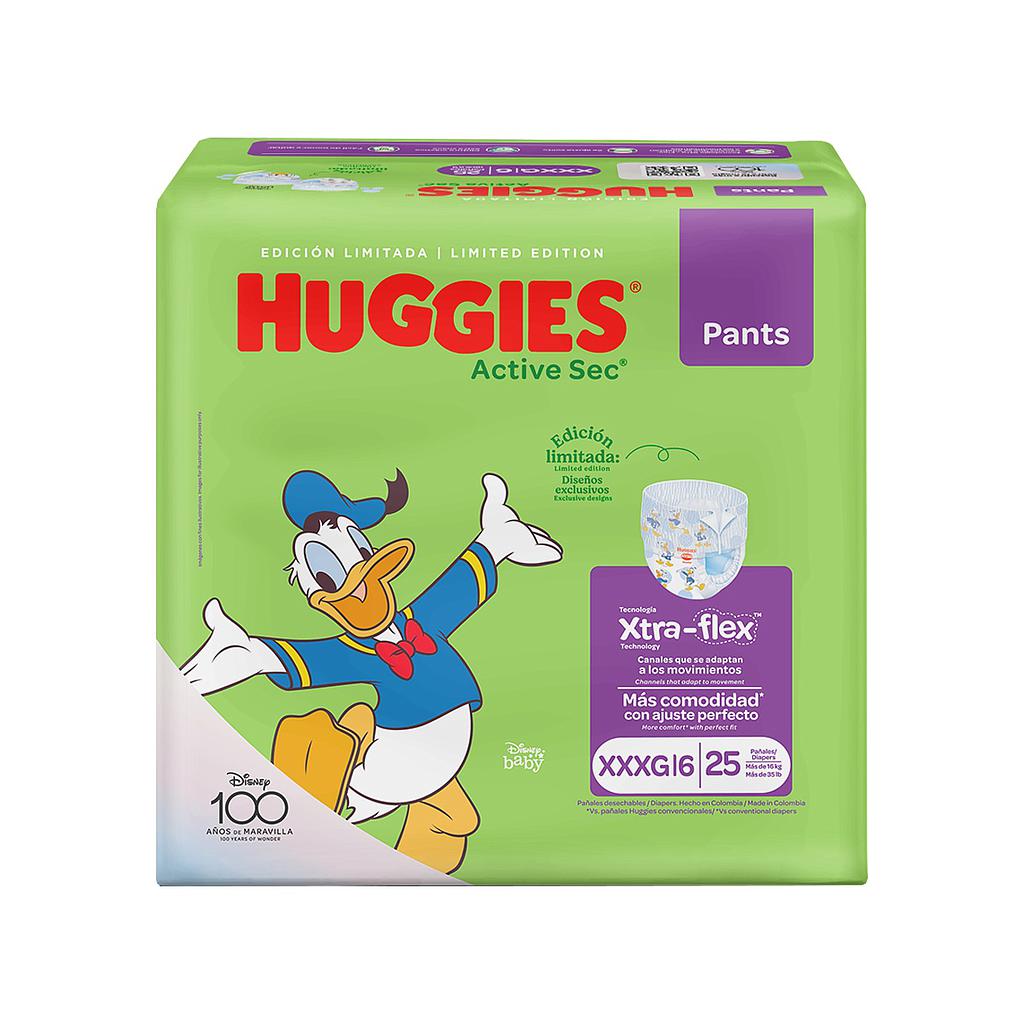 PAÑAL HUGGIES ACT-SEC E-FLEX PANTS E6/XXXGx25
