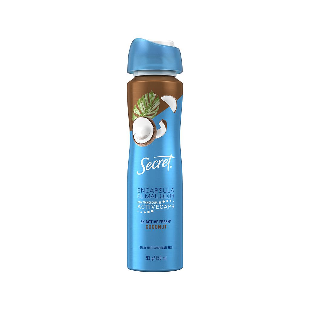 DESOD SECRET 3X A-FRESH COCONUT SPRAYx150ML