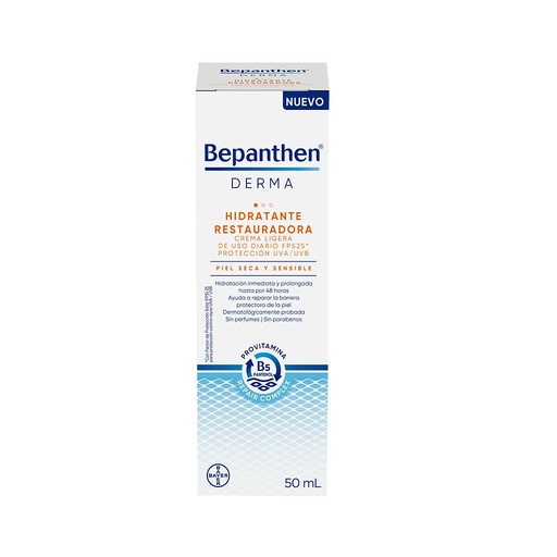 EMULSION BEPANTHEN DERMA HIDRATANTE RESTAURADORA DIA 50ML